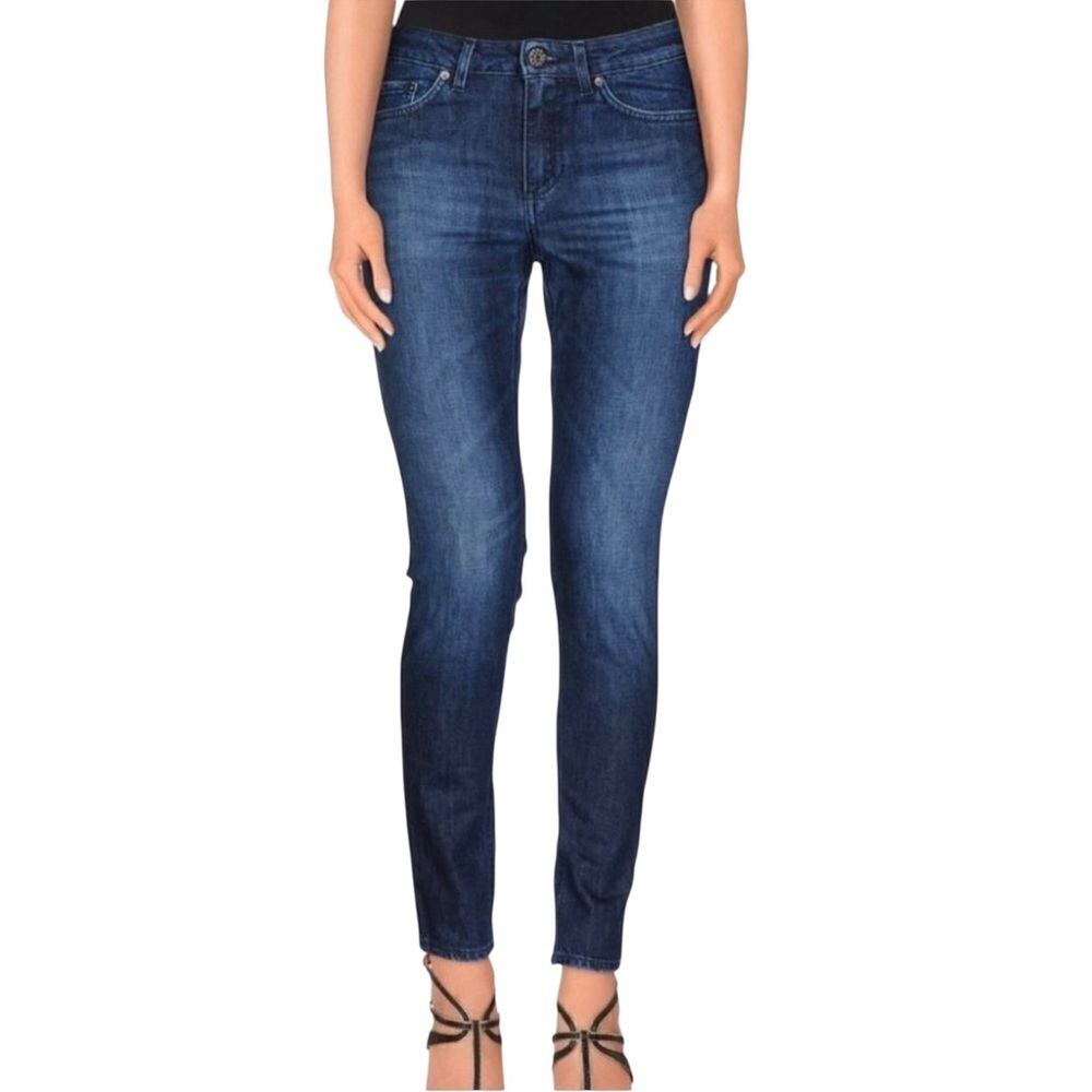 Acne BNWT Kex Soft Raw Skinny Stretchmed Wash Blue Jeans Size 25